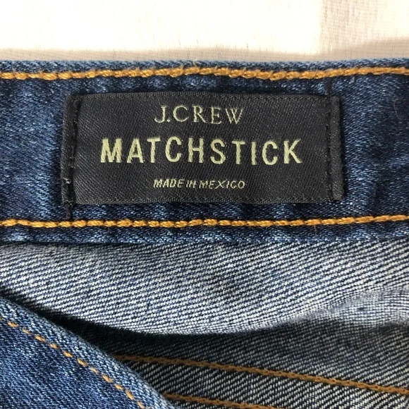 J. Crew Matchstick Jeans 25 Regular Women’s Mid Rise Slim Denim Blue Dark Wash - Picture 4 of 9